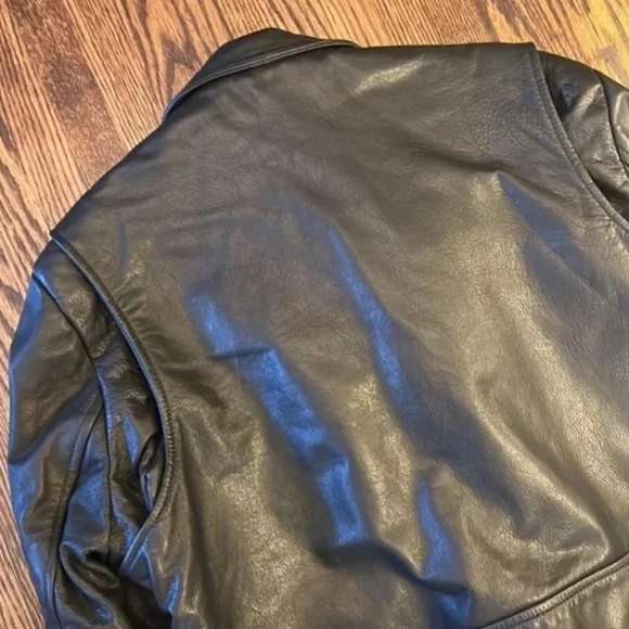 Terminator 2 Style Genuine Leather Jacket - Made in Canada - Picture 3 of 8